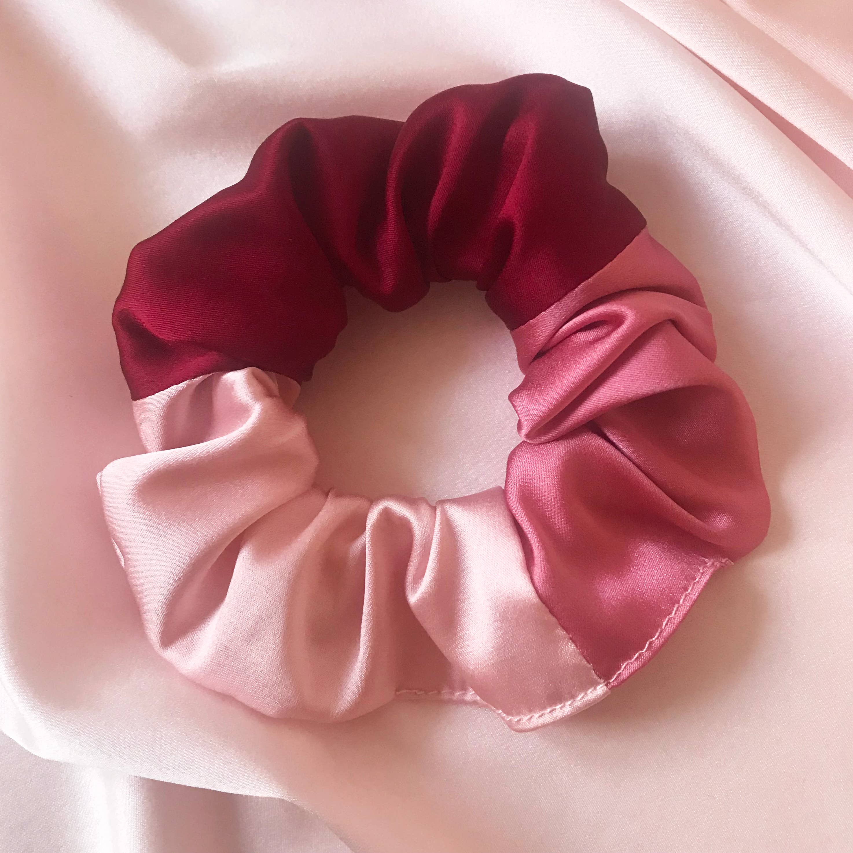 Mille Saisons – wholesale Scrunchie - Women’s – Colour Block Silk Scrunchies- Sewn in the UK3