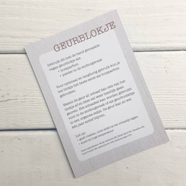 ByBazz – Großhandel Scherz-/Geschenkartikel – Thekenkarte für Duftwürfel; Preis pro Stück6