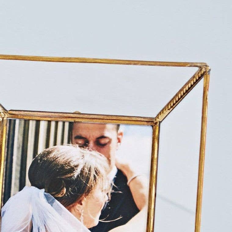 The Paper High Gift Company Limited - Wholesale Picture Frame - Handmade Recycled Glass And Metal Photo Frame with Stand3