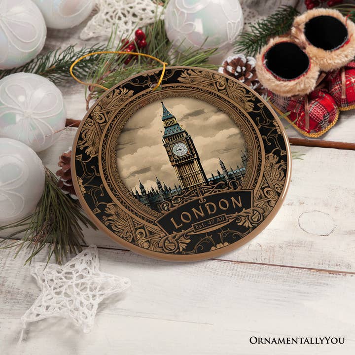 OrnamentallyYou - Wholesale Ornament - Vintage Victorian Style Big Ben Ornament, London Souvenir