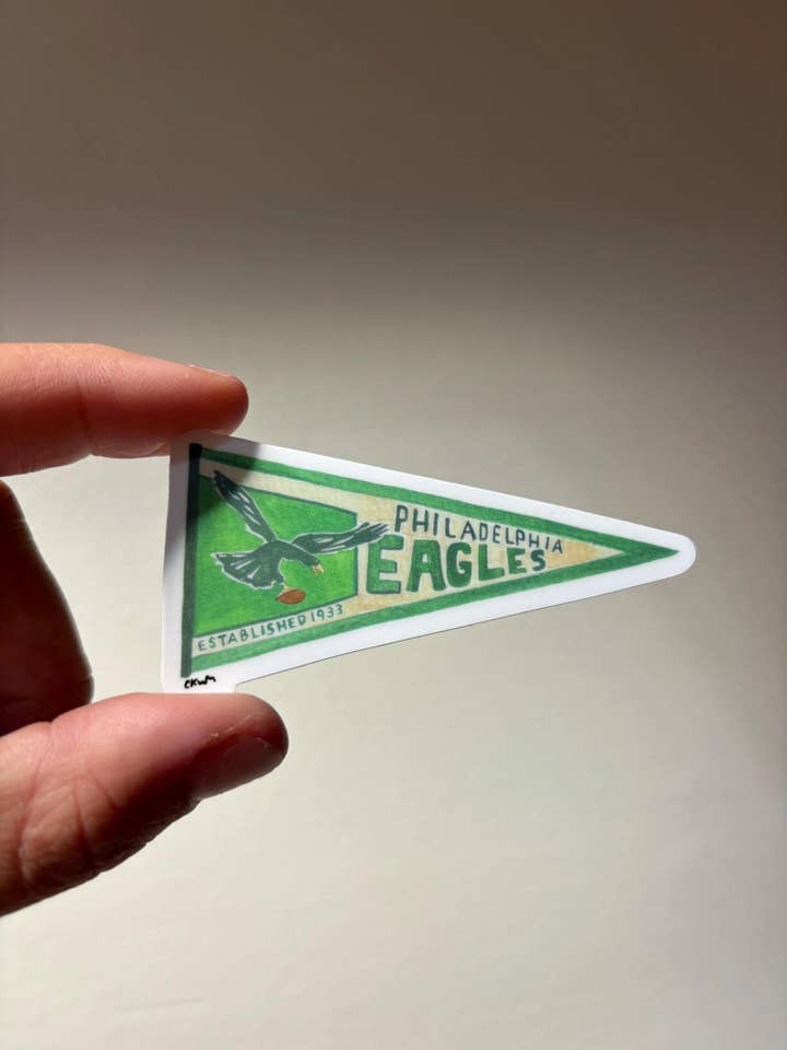 Eagles Pennant Sticker for wholesale by Candaces Canvasses