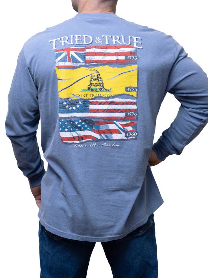 Bandiere storiche a manica lunga per la vendita all'ingrosso da parte di Tried and True