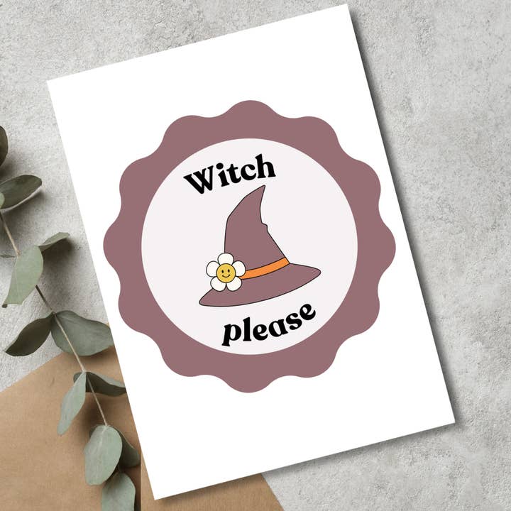 Witch Please | Halloween-Karte für den Großhandel von JoeyPrints
