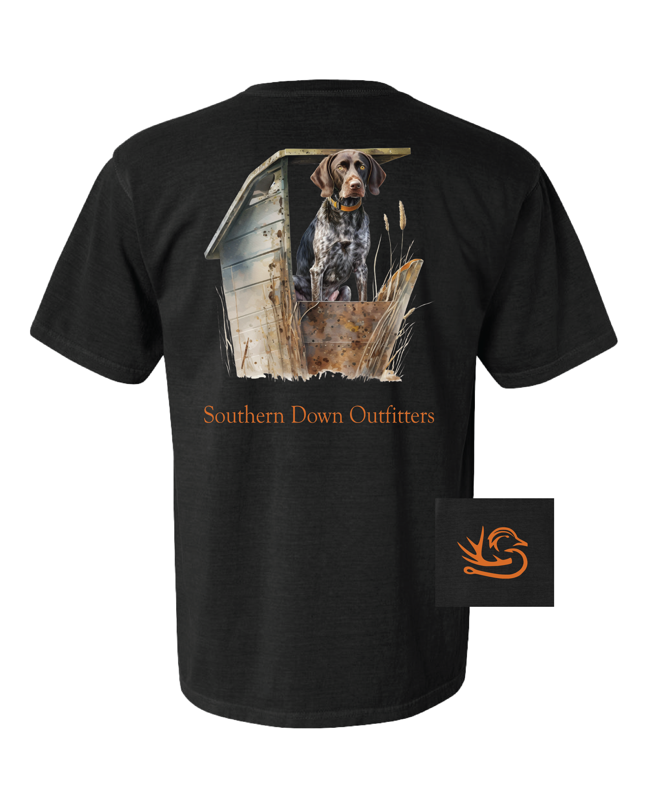 Southern Down Outfitters - Wholesale Screen Printed T-Shirt - Men's - Dog Blind Tee1