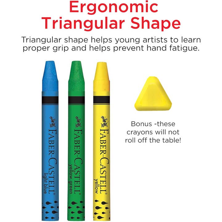 Faber-Castell / Creativity for Kids - Vente Crayon – enfant et bébé - 15 crayons aquarelle pour enfants4