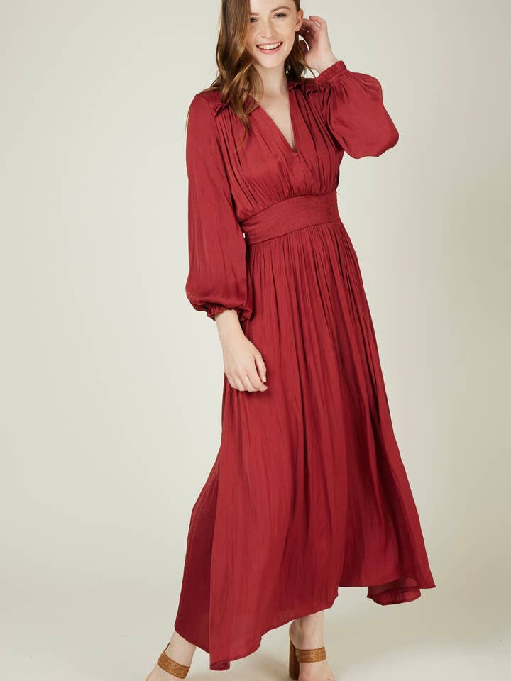Andy & Lucy - Wholesale Dress - Women's - ATHENA - Long satin dress20