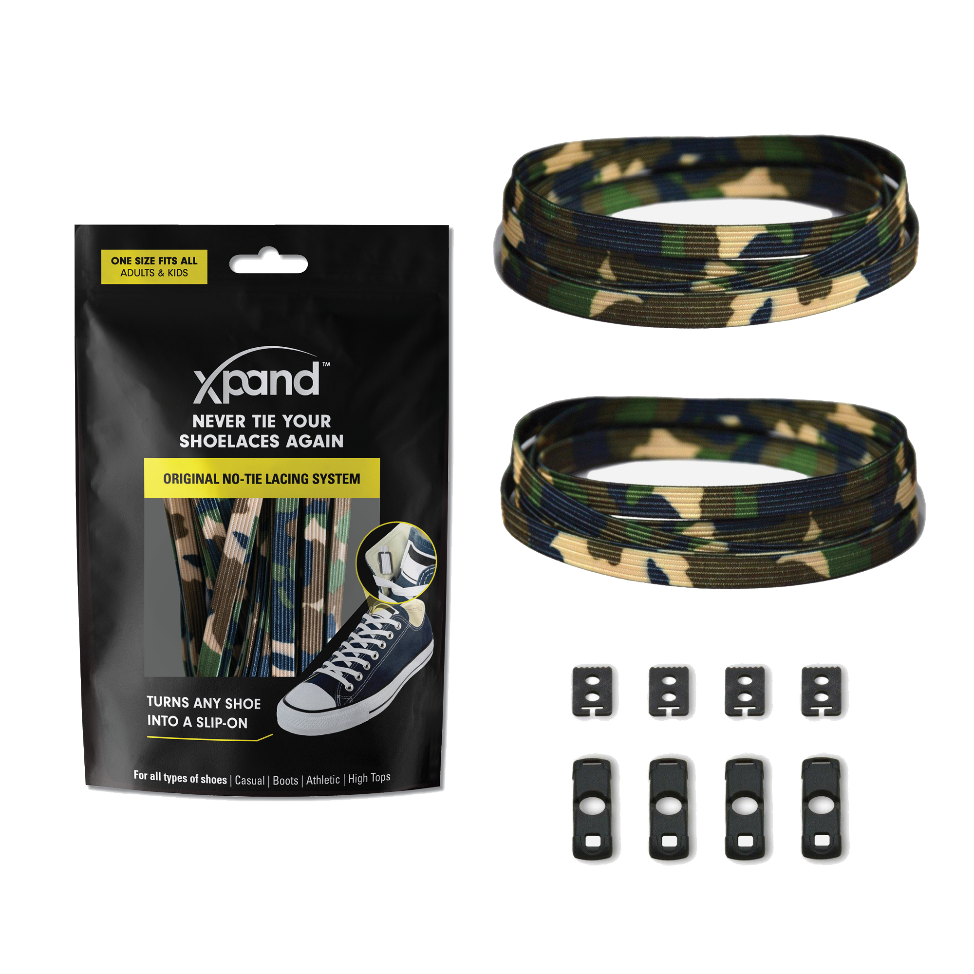 Xpand Laces – Engroshandel Snørebånd - Unisex – Elastiske flade snørebånd uden knude | Ingen flere knuder | Én størrelse2