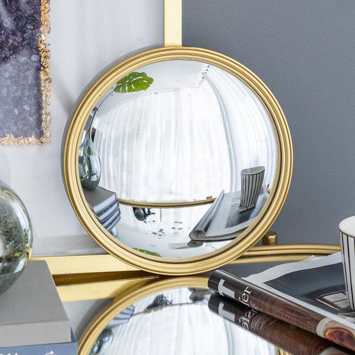 D10.5" Gold Frame With Convex Glass and other Purchase Wholesale small mirrors. Free Returns & Net 60 Terms on Faire trending on Faire.