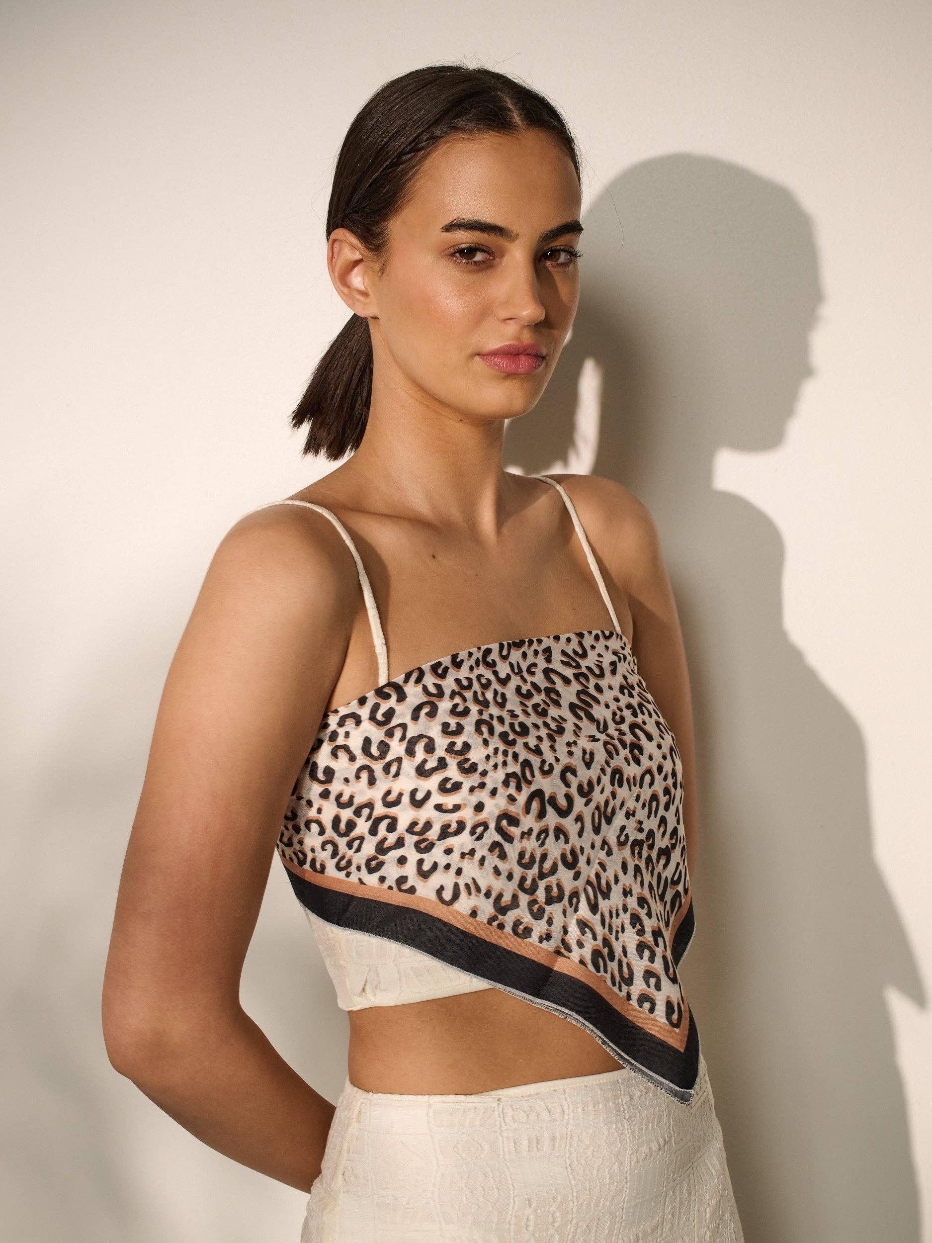 Angels Whisper Accessories – Engroshandel Bandana - Dame – Leopardmønstret bandana2