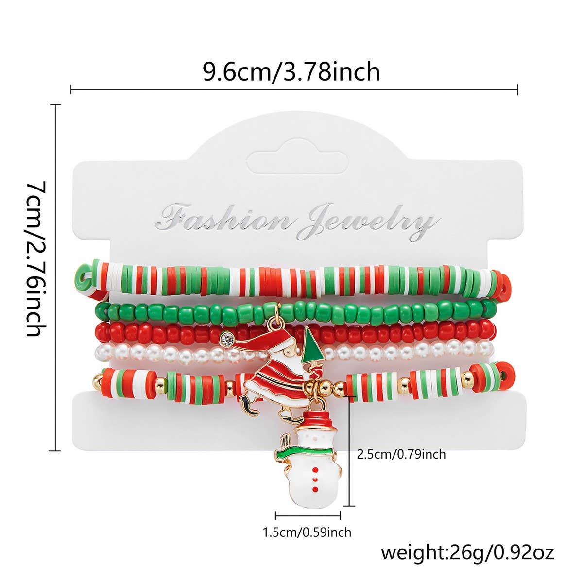 NINEXIS - Wholesale Jewelry Set - CWAJE2519_CHRISTMAS COMBINATION BEADED BRACELET5
