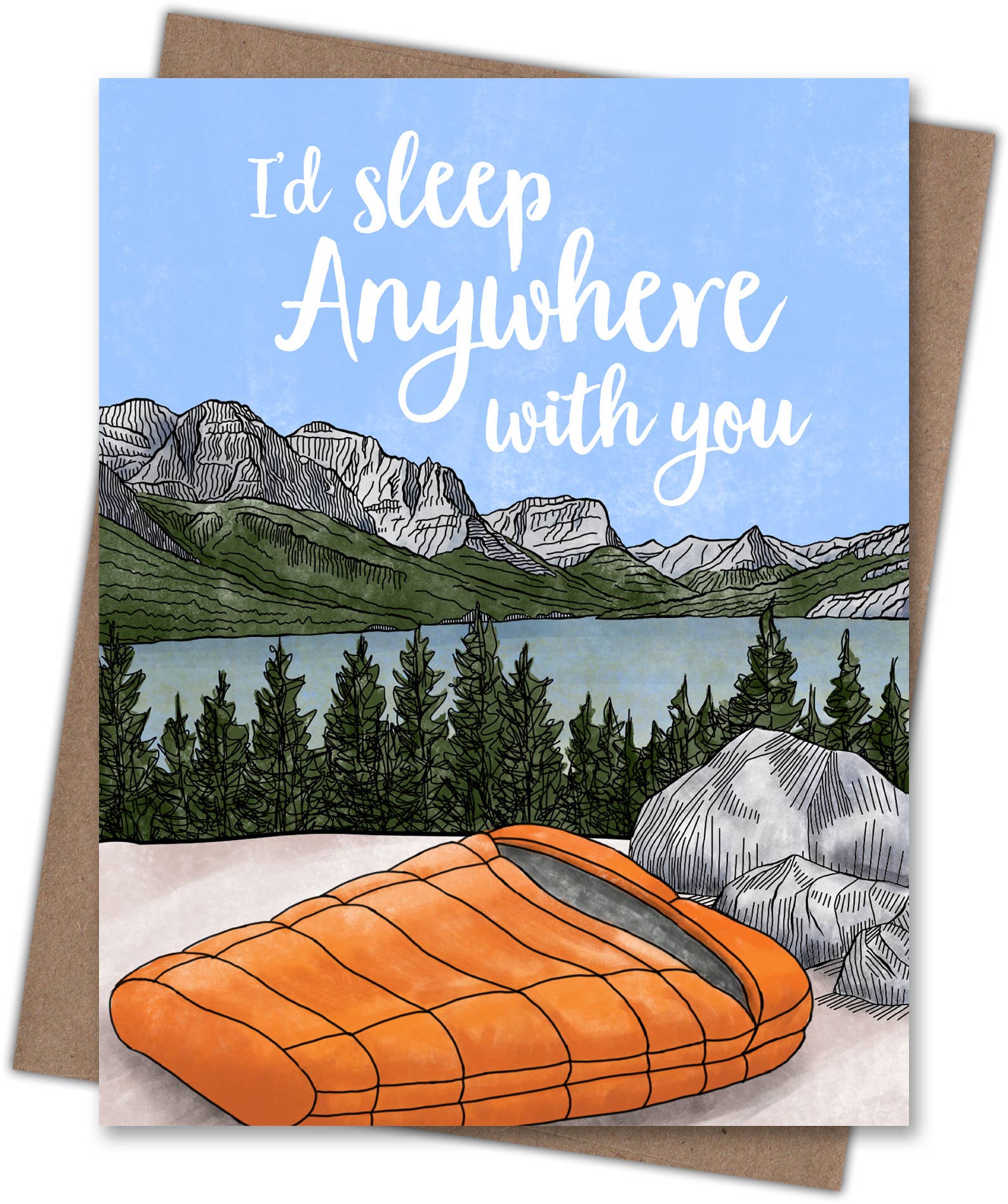 Waterknot - Wholesale Love Card - Sleep Anywhere Card1