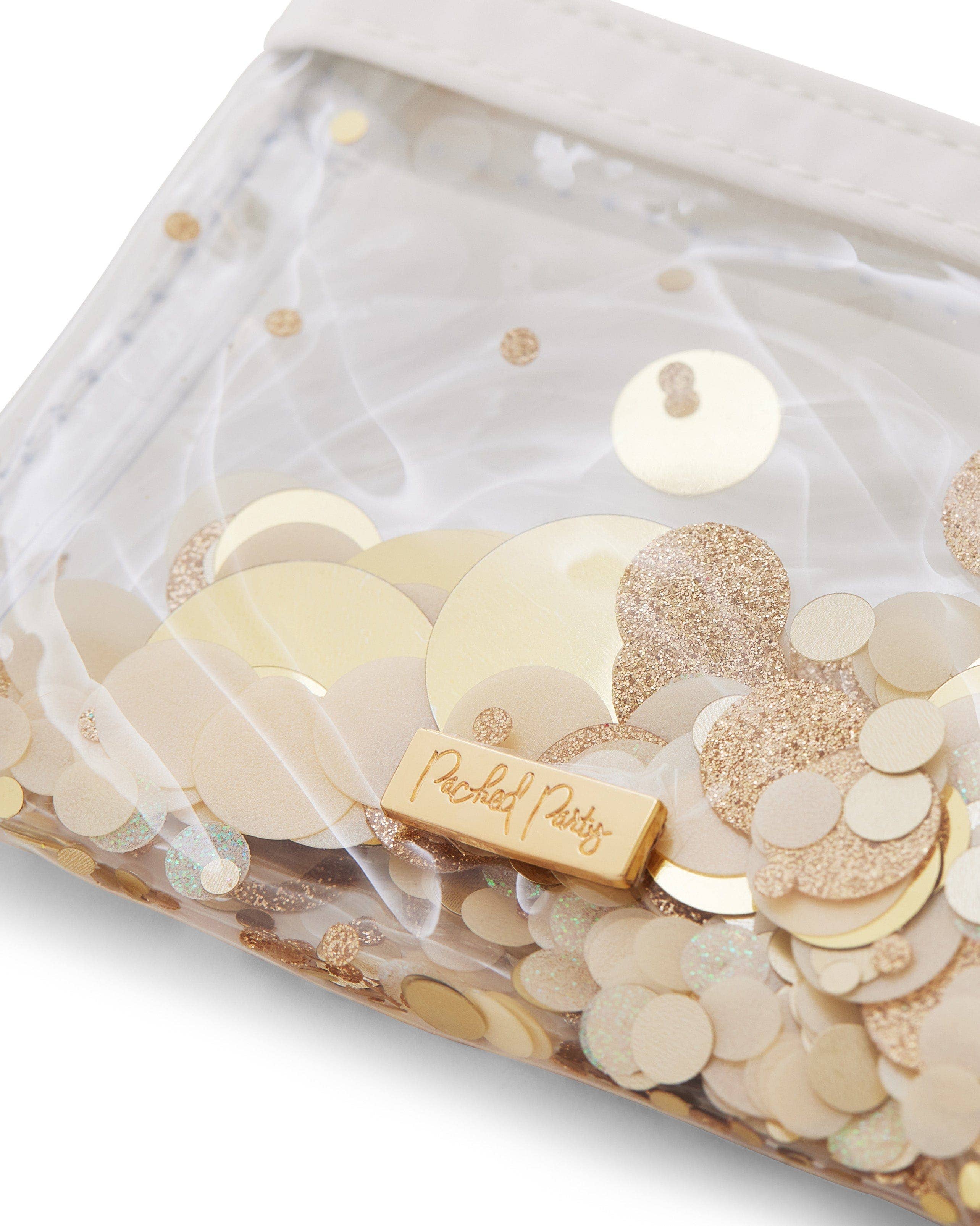 Packed Party - Wholesale Keychain - Women's - Good As Gold Confetti Mini Wallet Keychain1