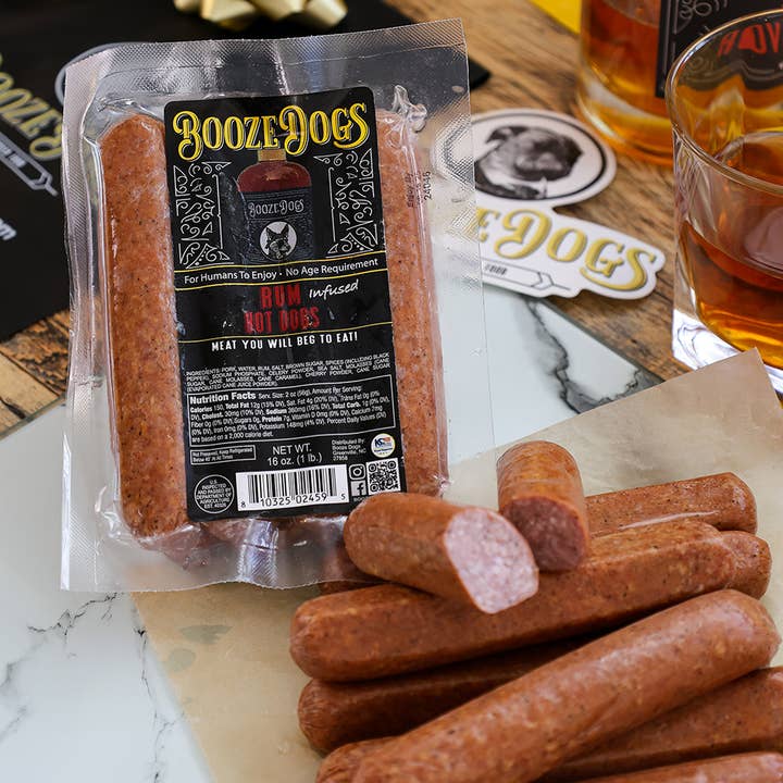 Booze Dogs - Wholesale Sausage - Rum Hot Dogs (Sausage)