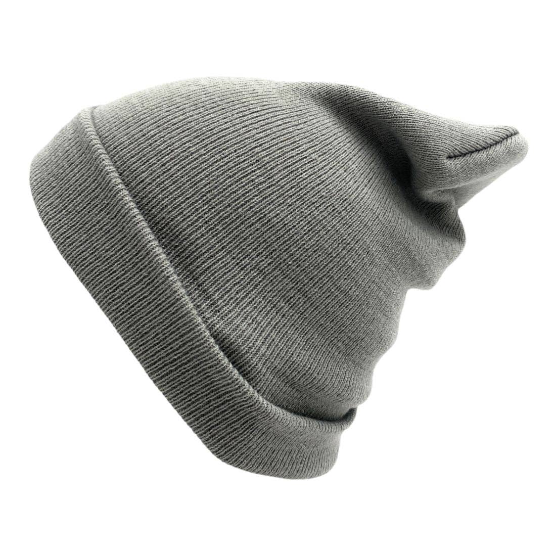 The Park Wholesale - Vente Bonnet – unisexe - Bonnets et bonnets de luge à revers en tricot doux, en vrac, multicolore, uni, blanc, vente en gros22