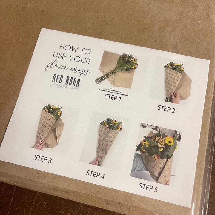 Red Barn Canvas - Wholesale Party Favor - She's Off The Market | 25 Flower Wraps4