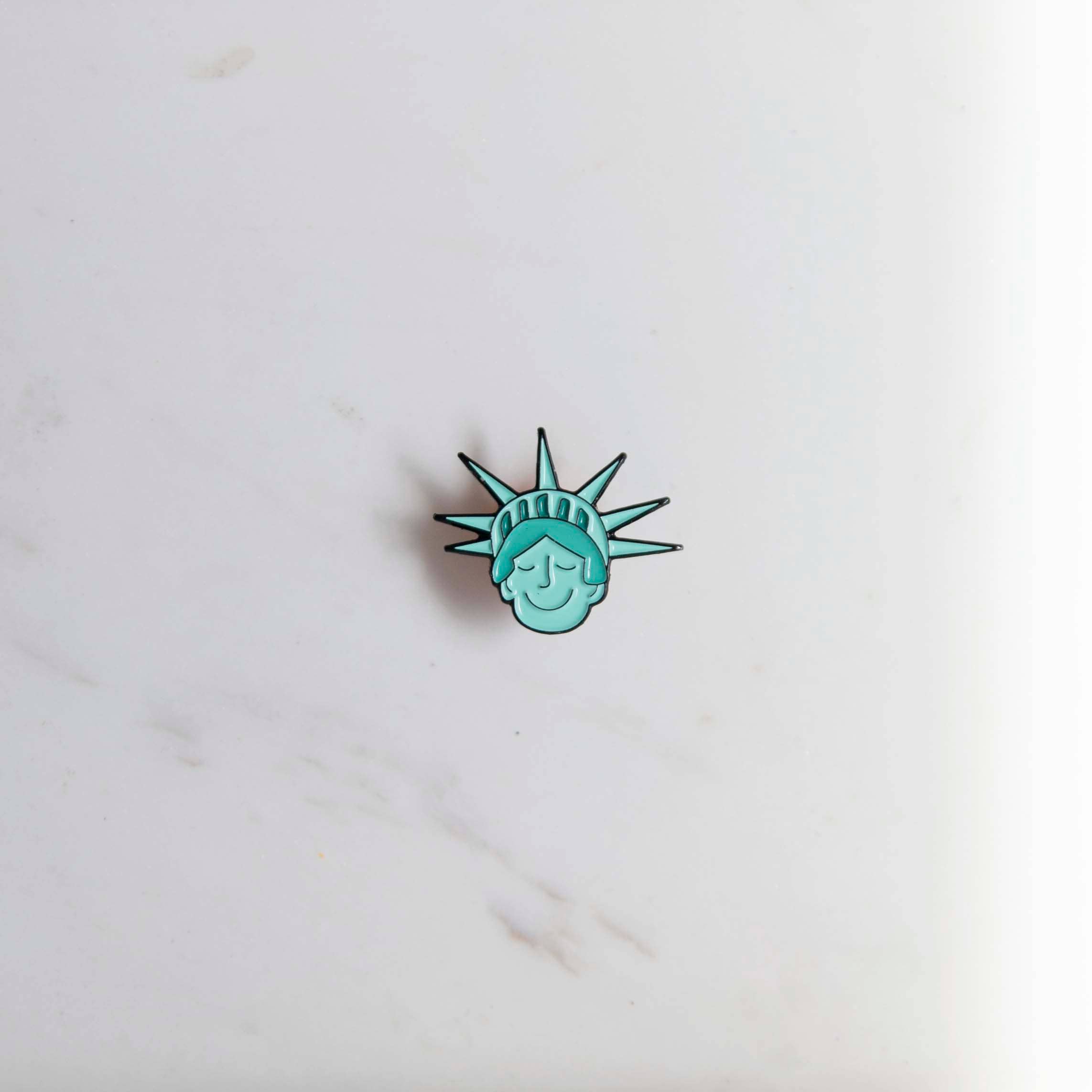 CaraCaraNYC - Wholesale Lapel Pin/Button - Sweet Lady Liberty 1" Enamel Pin6