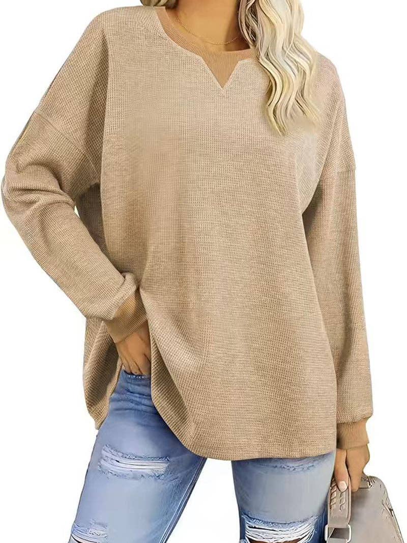 safistyle - Wholesale Knit Top - Women's - Solid Drop-Sleeve Knit Top4