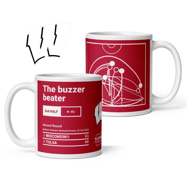 Wisconsin Basketball Greatest Plays Tasse: The Buzzer Beater (2003) für den Großhandel von Playbook Products