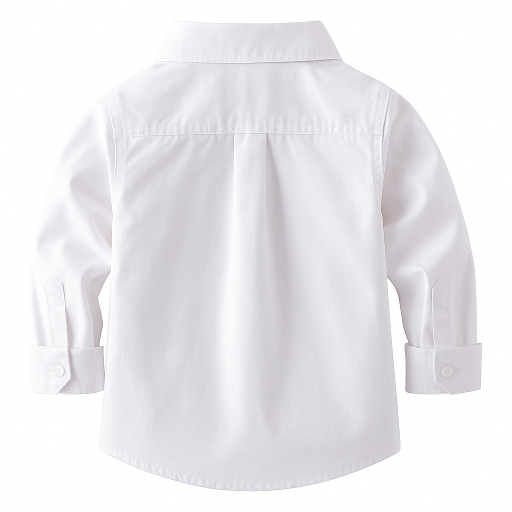 Fennco Styles - Wholesale Button Down Shirt - Kids - White Cotton Button-Down Shirt – Baby & Toddler1