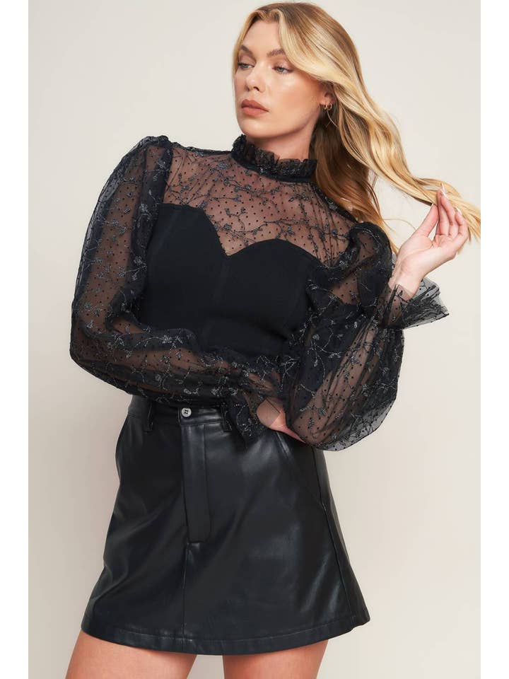 BLACK PM1024 - BANDAGE TOP for wholesale on Faire4