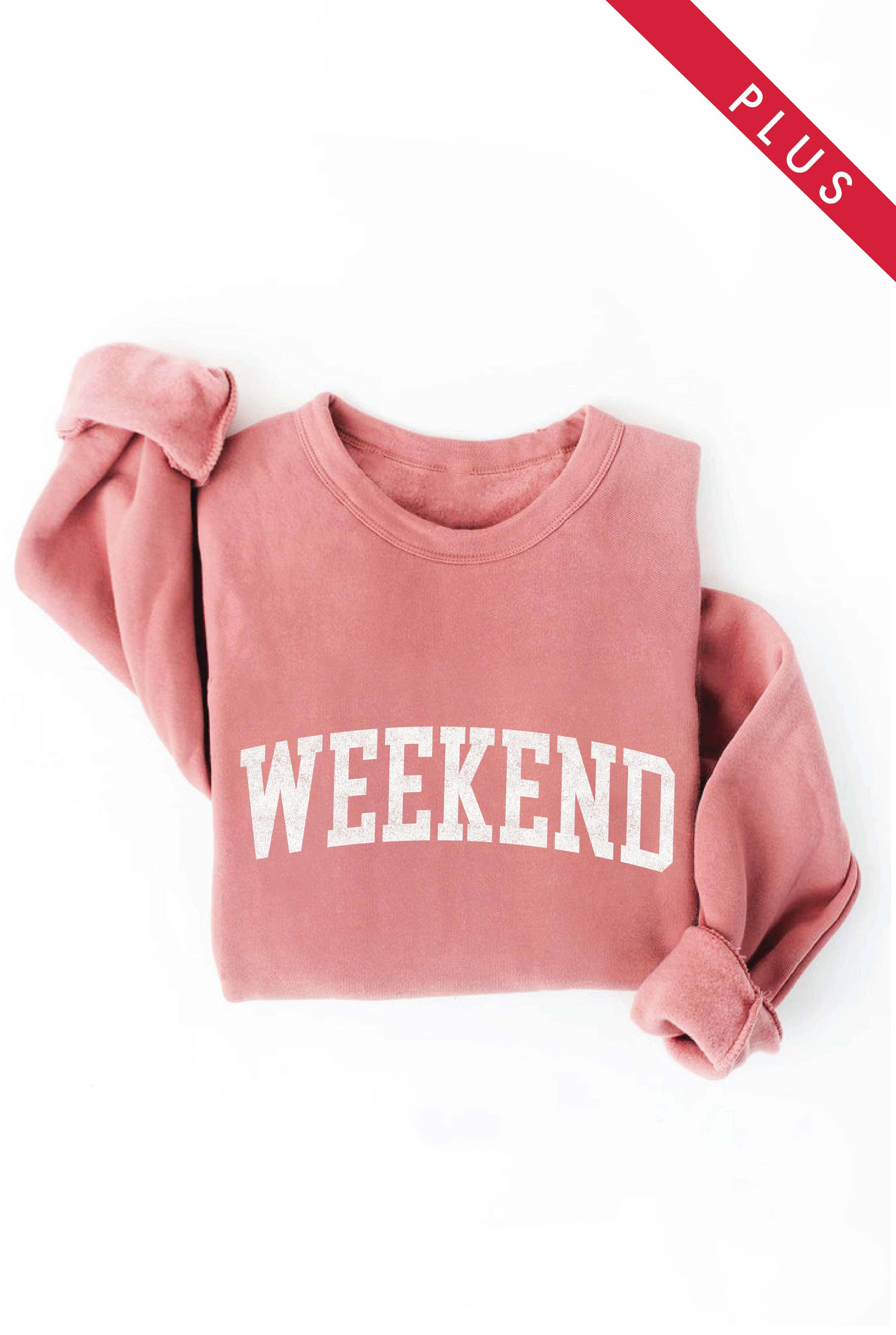 OAT COLLECTIVE - Wholesale Graphic Sweatshirt - Women's - WEEKEND Plus Graphic Sweatshirt7