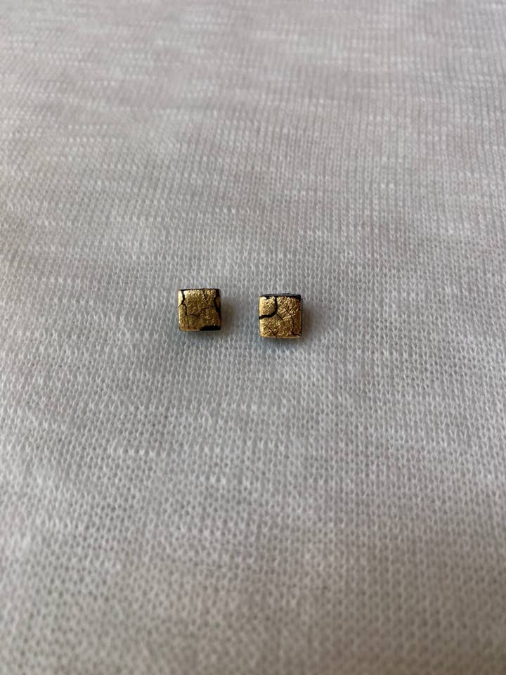 Tiny Square Studs for wholesale by Another Story Designs