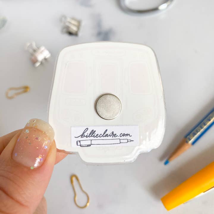 Billie Claire Illustration (Handmade) - Wholesale Magnet - Acrylic Magnet - DC Metro (Multiple Line Colors Available)3