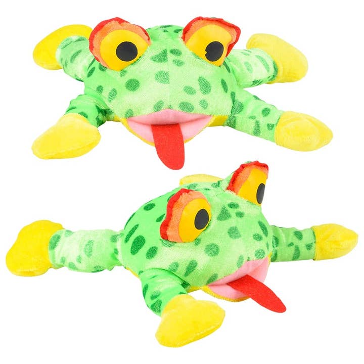 10" COLORFUL FROG plush LLB Plush Toys for wholesale by La Luna Bella - Toys