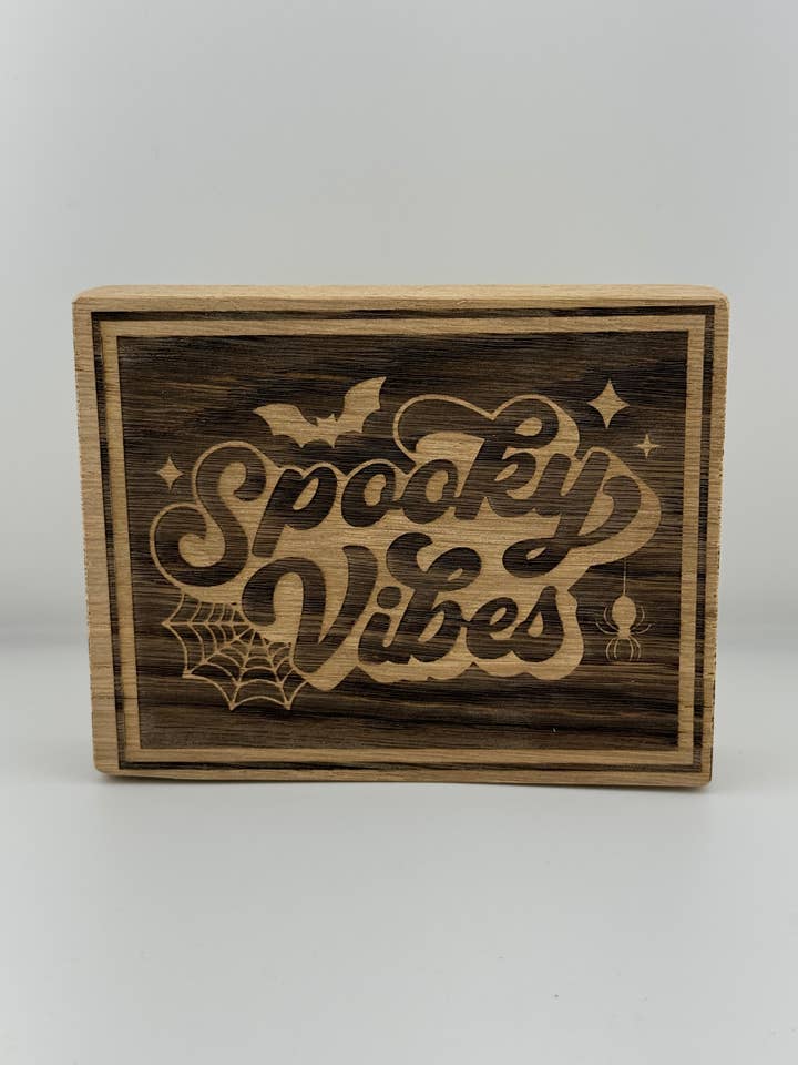 Mini insegna AB - Spooky Vibes per la vendita all'ingrosso da parte di AB Handcrafted