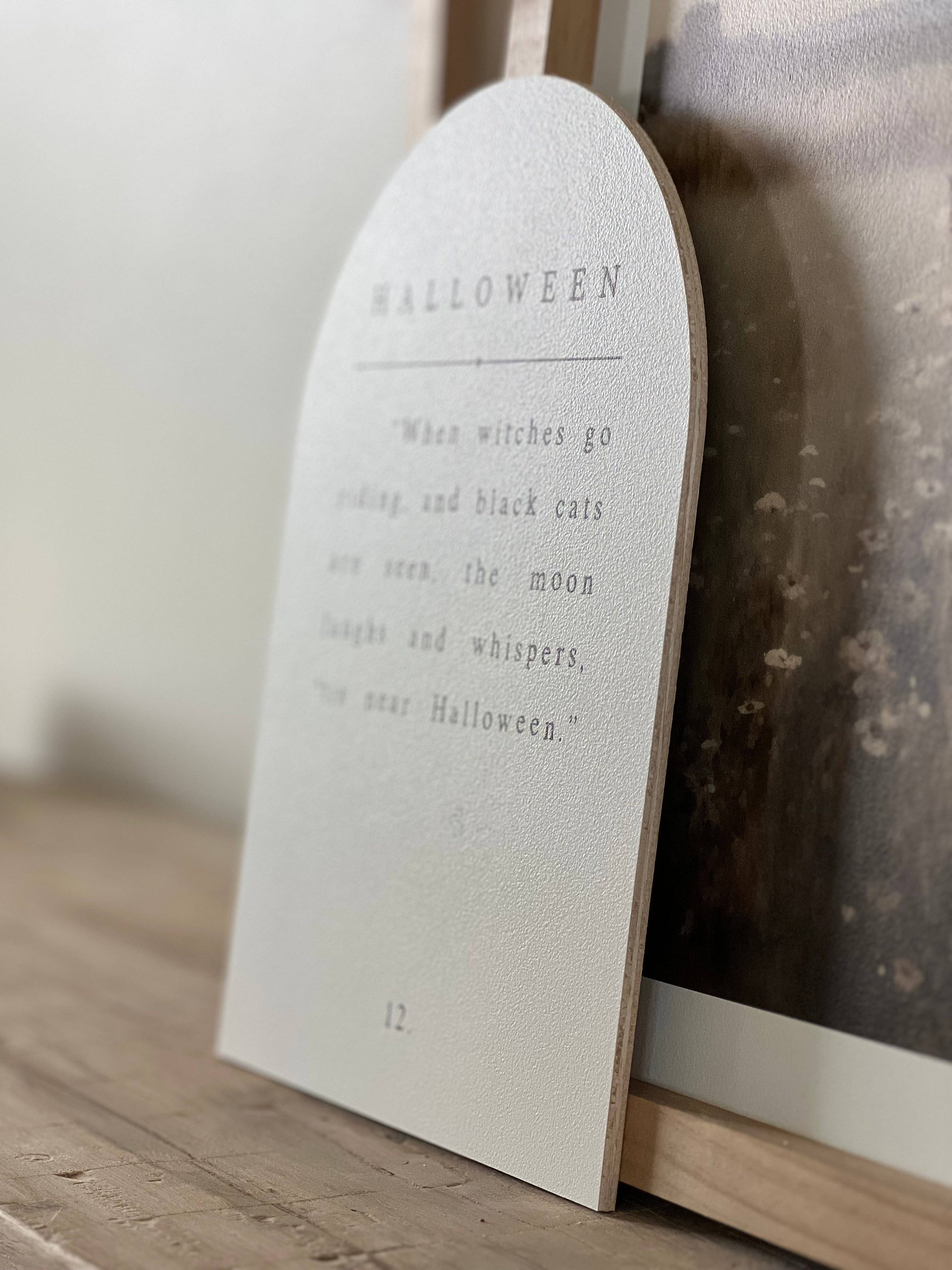 Lily and Sparrow - Wholesale Sign - Halloween When Witches, Arch | Halloween Decor1