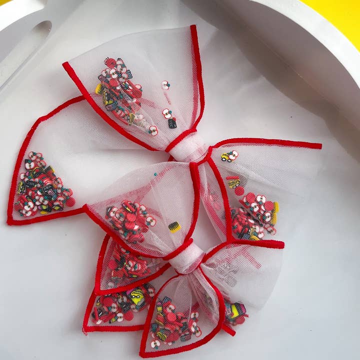 Sparkling New Baby, LLC. - Wholesale Hair bow – Kids - First Day Back To School Shaker Bow6