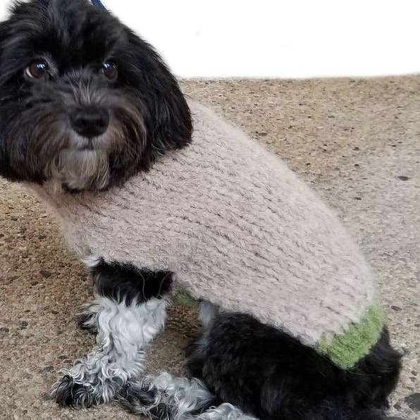 Hand Knit Baby alpaca, Dog Sweater for wholesale by Silk Wool and Bijoux