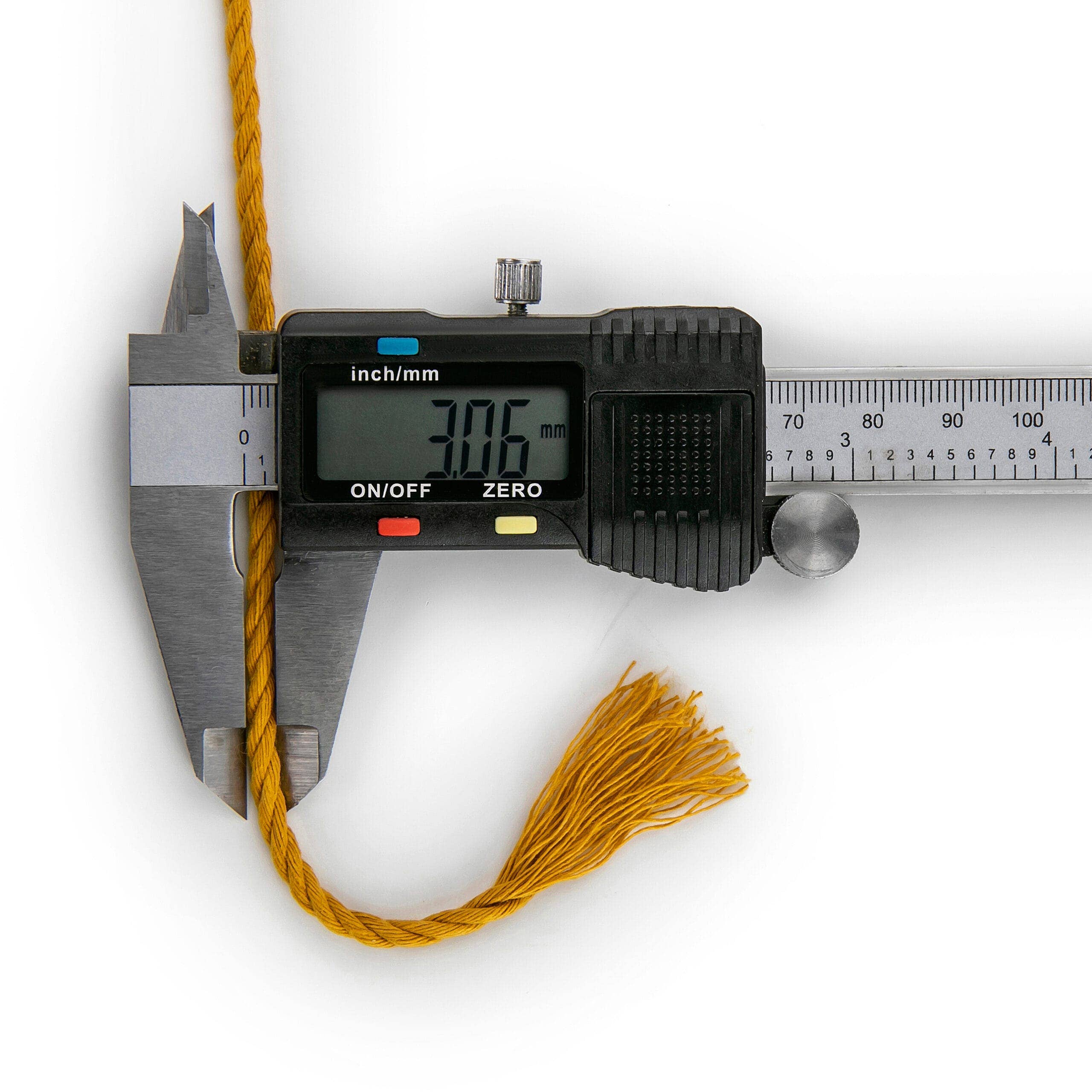 MB Cordas - Wholesale Cord - 3MM 3 Strand Twisted 500g Macrame Cotton Cord MUSTARD 130-150m Macrame Rope 3 ply Craft String5