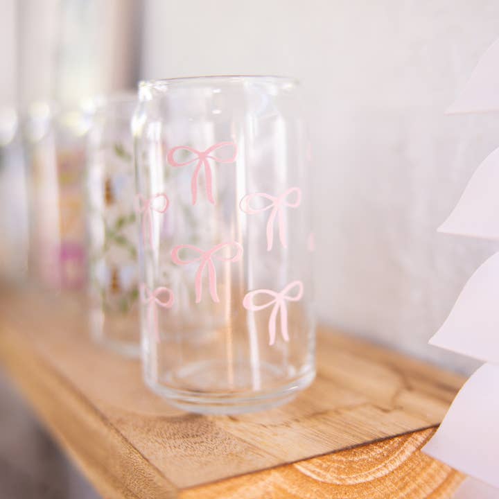 Oak Shore Collective LLC - Wholesale Drinking Glass/Cup - Bows | Libbey Glass Beer Can Iced Coffee Glass3
