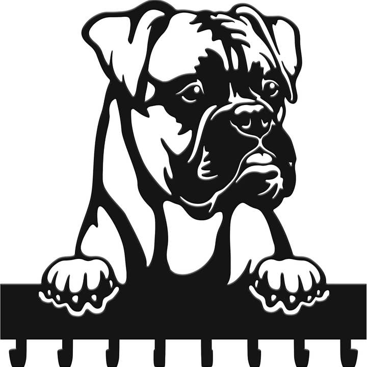 Wall-mounted dog leash holder - Boxer for wholesale by Store and Design