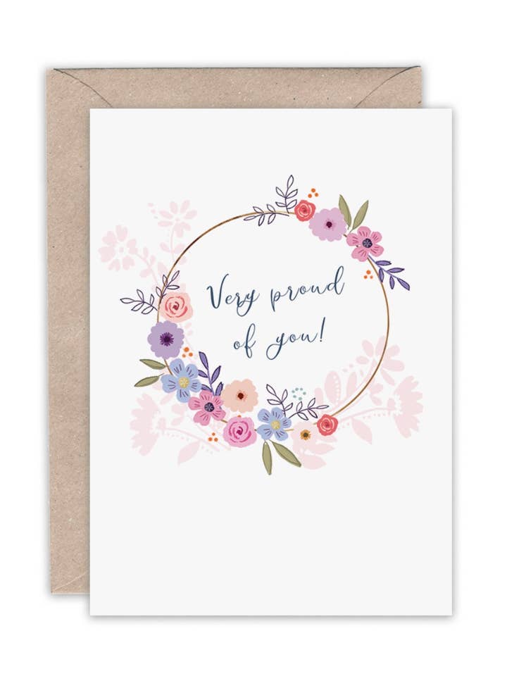 TRÈS FIER DE VOUS CARTE DE FÉLICITATIONS pour la vente par Emma Bryan Design