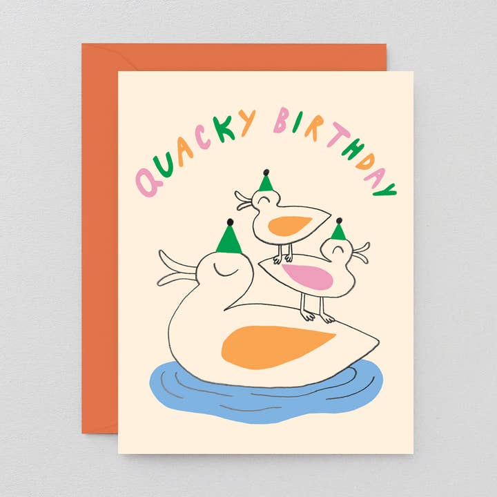 Wrap (US duties paid) - Wholesale Birthday Card - Quacky Birthday Kids Birthday Greetings Card0