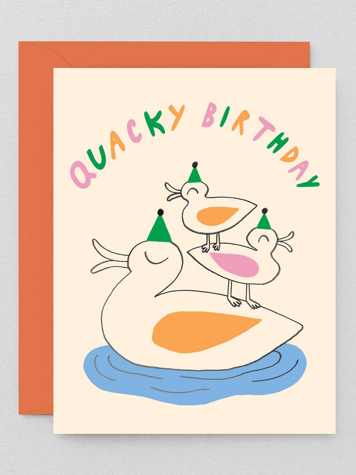 Tarjeta de felicitación de cumpleaños infantil Quacky Birthday para venta al por mayor de Wrap (US duties paid)