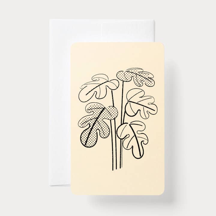 Handmade Embossed Card | Home Series: Plant for wholesale by Nandaka