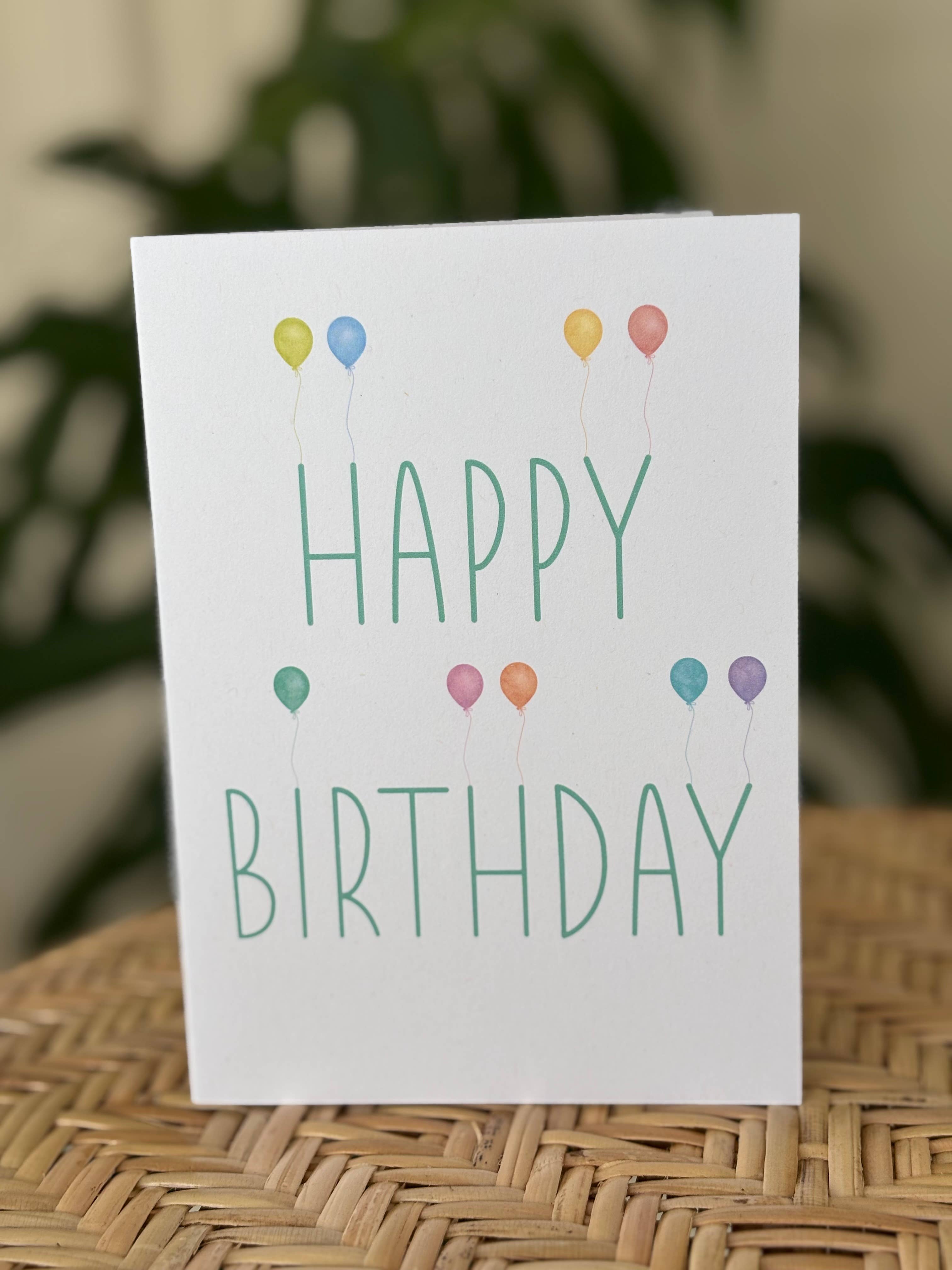 To & From Cards - Wholesale Birthday Card - Happy Birthday - Balloons1