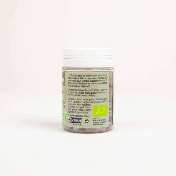 myVeggie - Wholesale Oral Supplement/Vitamin - myVeggie Organic milk thistle (pill box 40 capsules)1