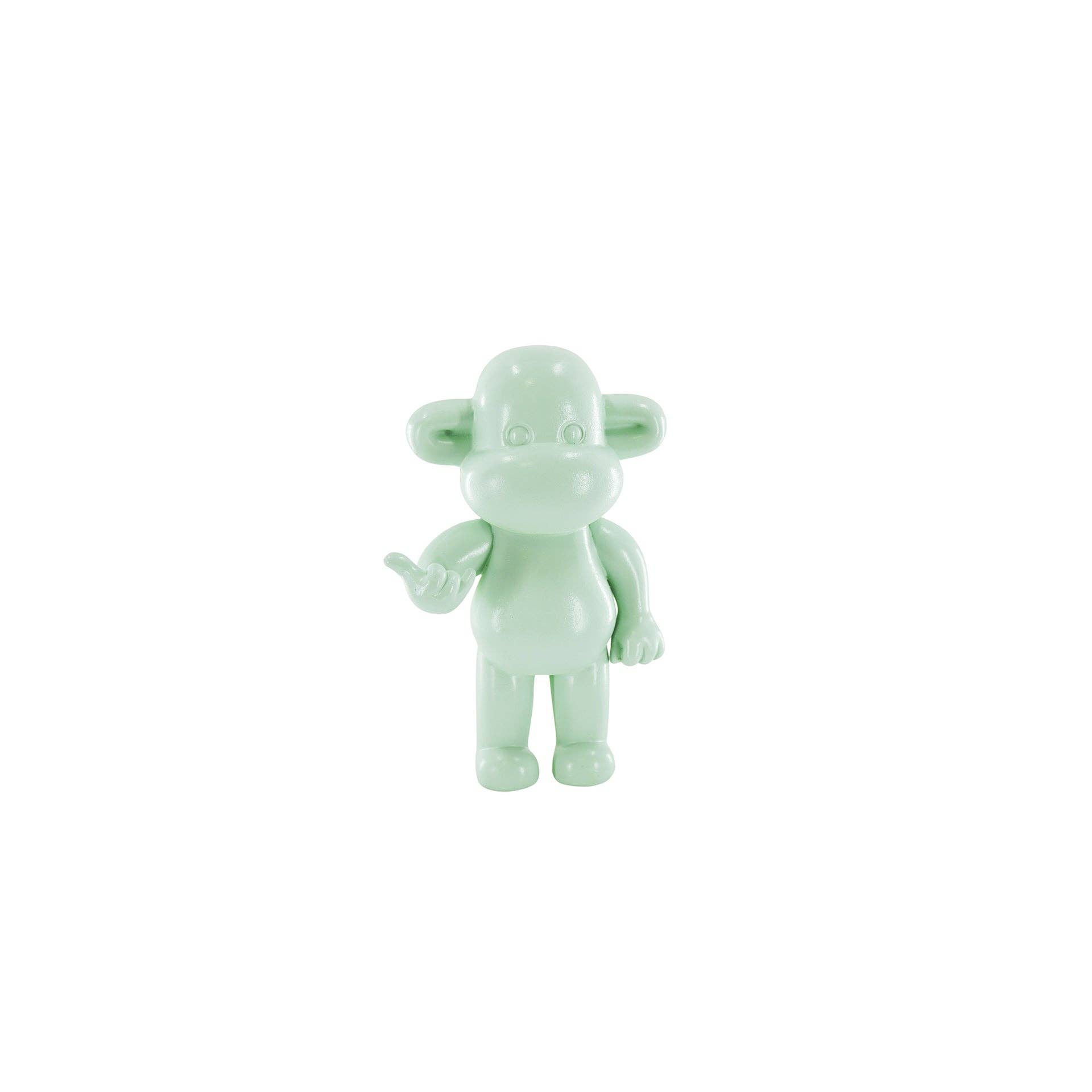 Housevitamin bv - Wholesale Decorative Figurine - Ornament - Hang Loose Monkey Figurine 'The Legend' - Polyresin -Mintgreen - 11x7x19cm