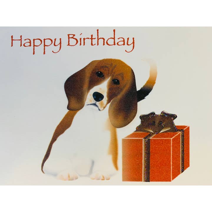 Studio Daedre - Venta al por mayor Tarjetas de cumpleaños - Tarjeta de cumpleaños con diseño de perro Beagle