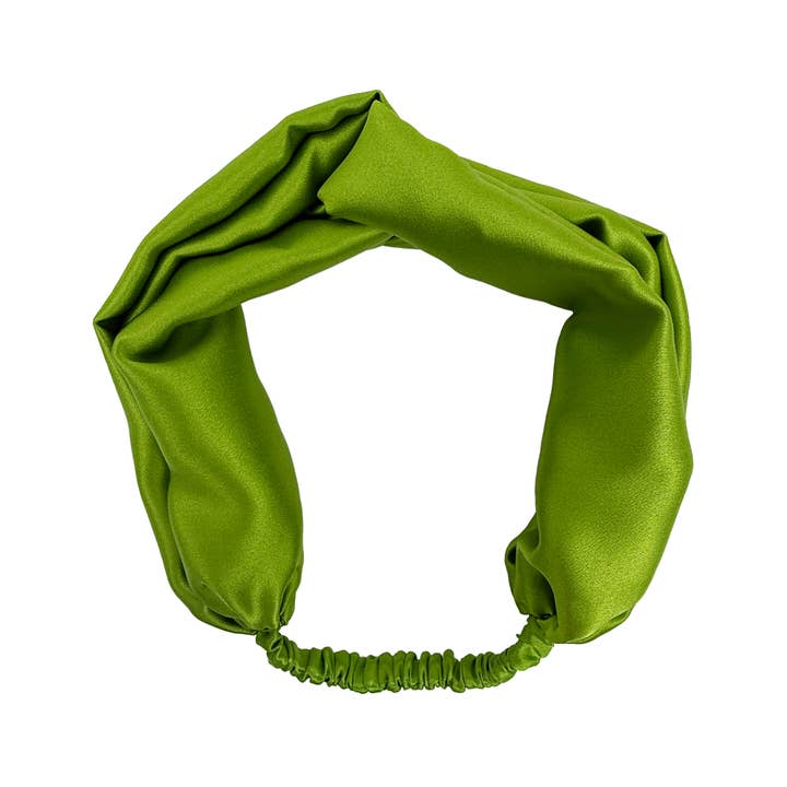 Peridot Silk Headband for wholesale by Krystell Barraza
