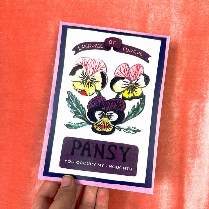 Guided Hand Studio - Wholesale Everyday Greeting Card - Victorian Flower Language cards9