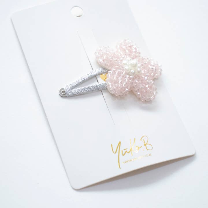 Yuko B - Wholesale Hair Clip - Kids - Rose Hair Clip - Paris Collection