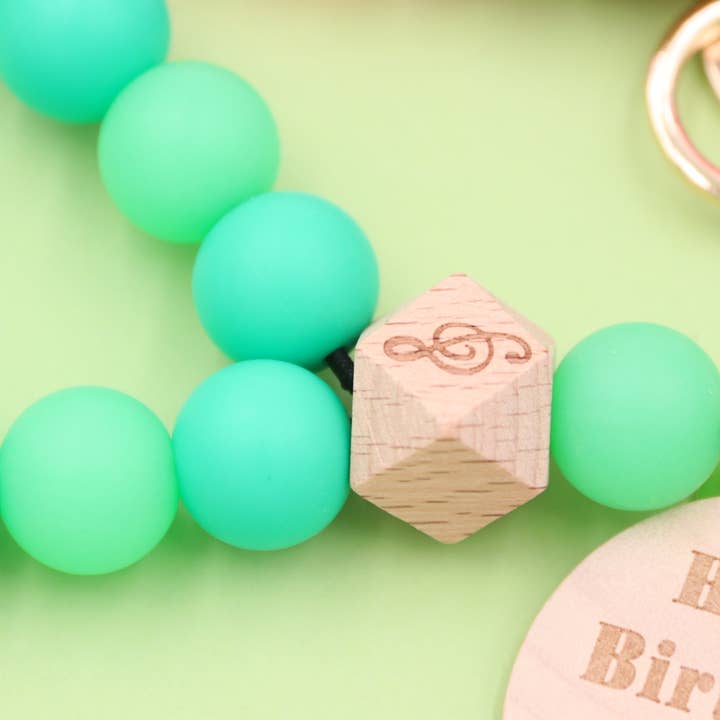 Sparkle Being - Wholesale Keychain Bracelet - Silicone Beaded Wristlet - Glitter Bangle Keychain4