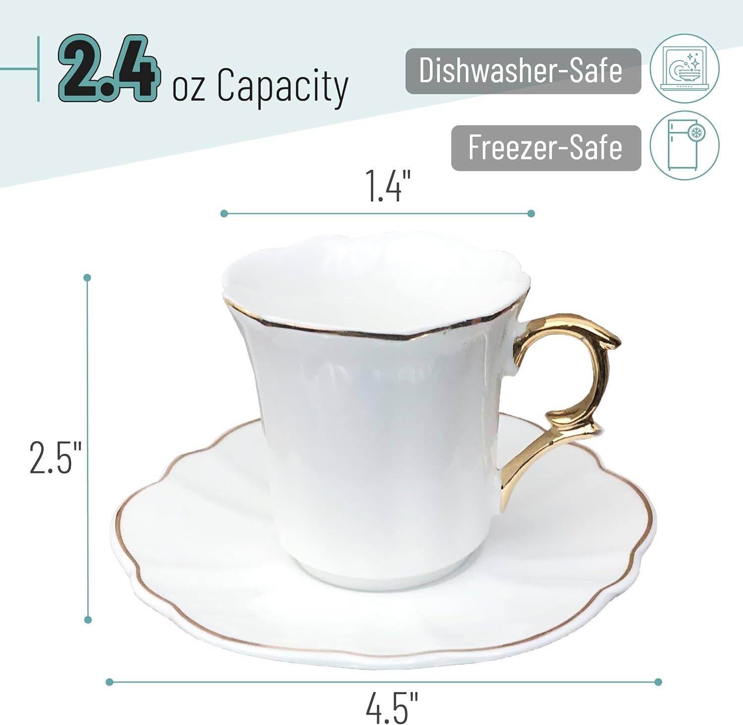Brew To A Tea – wholesale Kaffe-/Tékopp – BTaT Espressokoppar & Fat Presentförpackning Set om 62