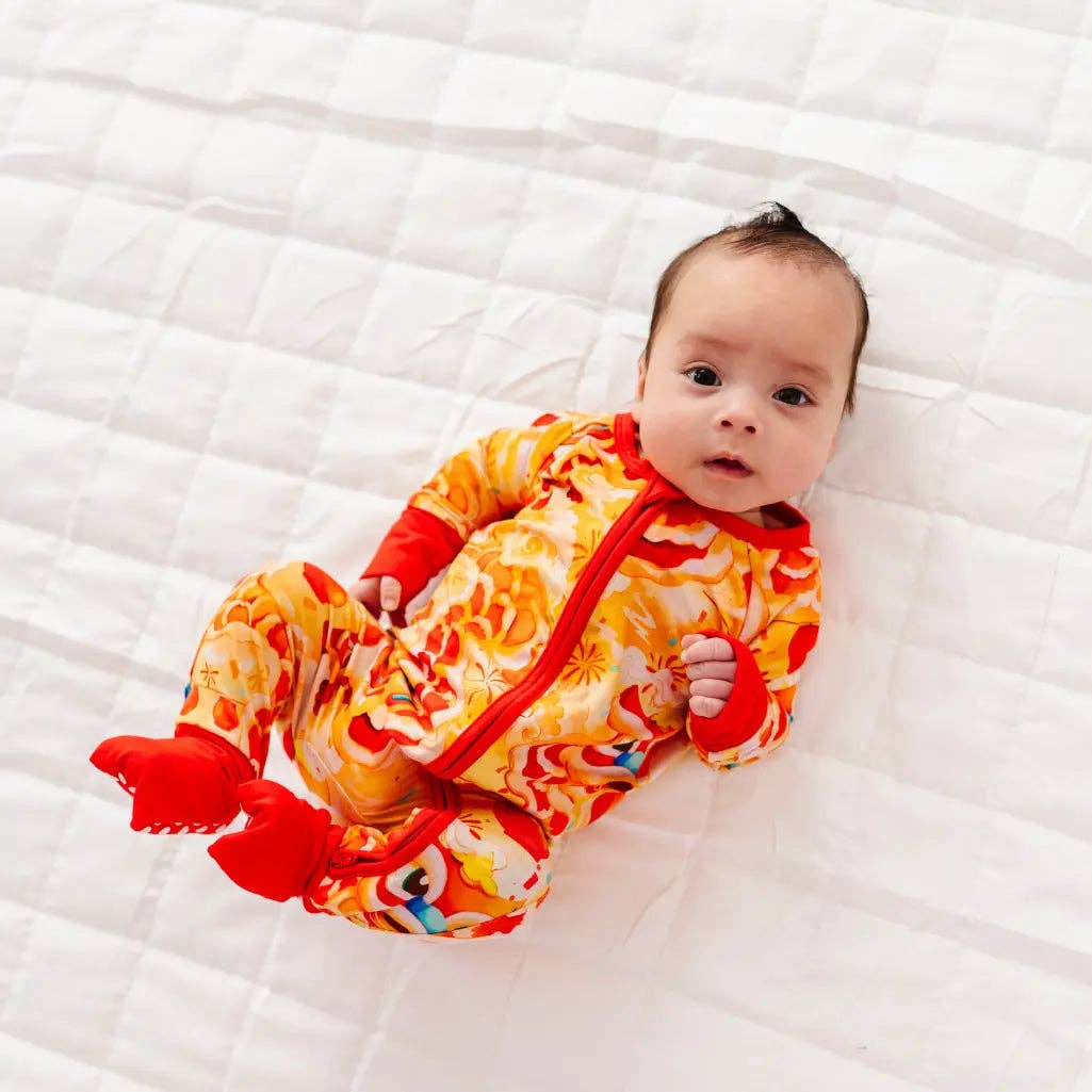 Dreambly Me - Wholesale Sleepsuit - Baby - Lion Dancers Convertible Baby Pajama4