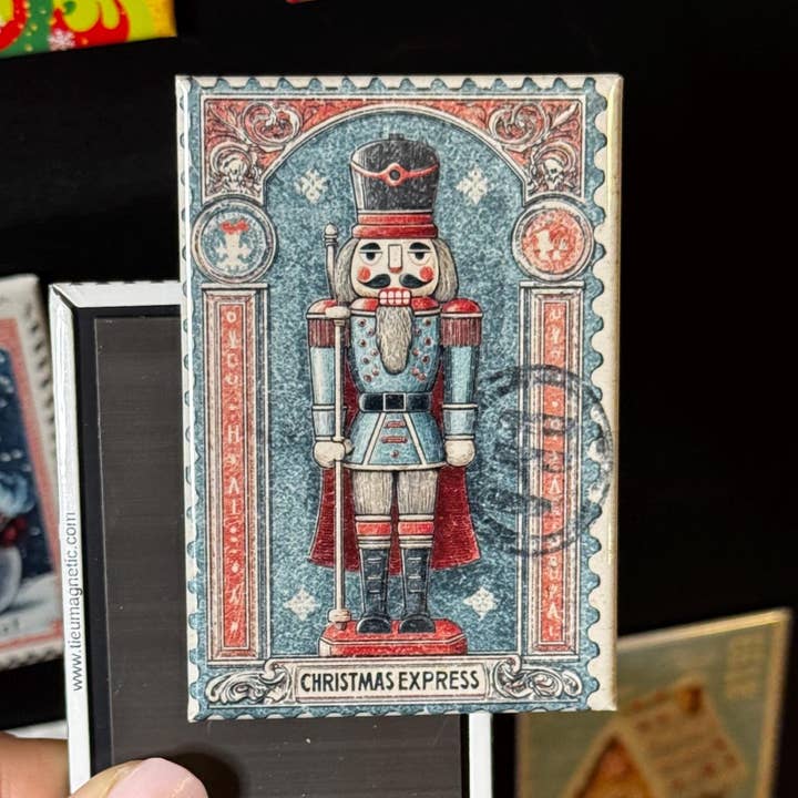 Notenkraker Stempel Magneet Kerstvakantie voor wholesale door Tieu Magnetic